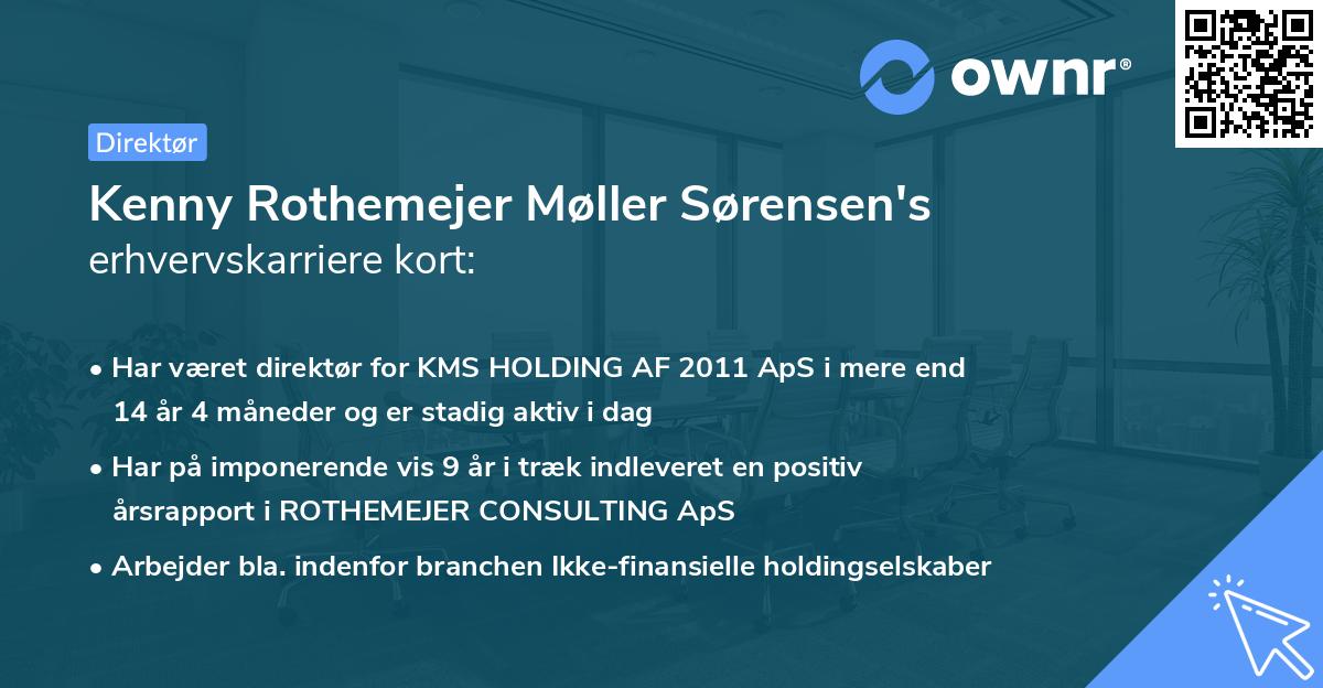 Kenny Rothemejer Møller Sørensen's erhvervskarriere kort