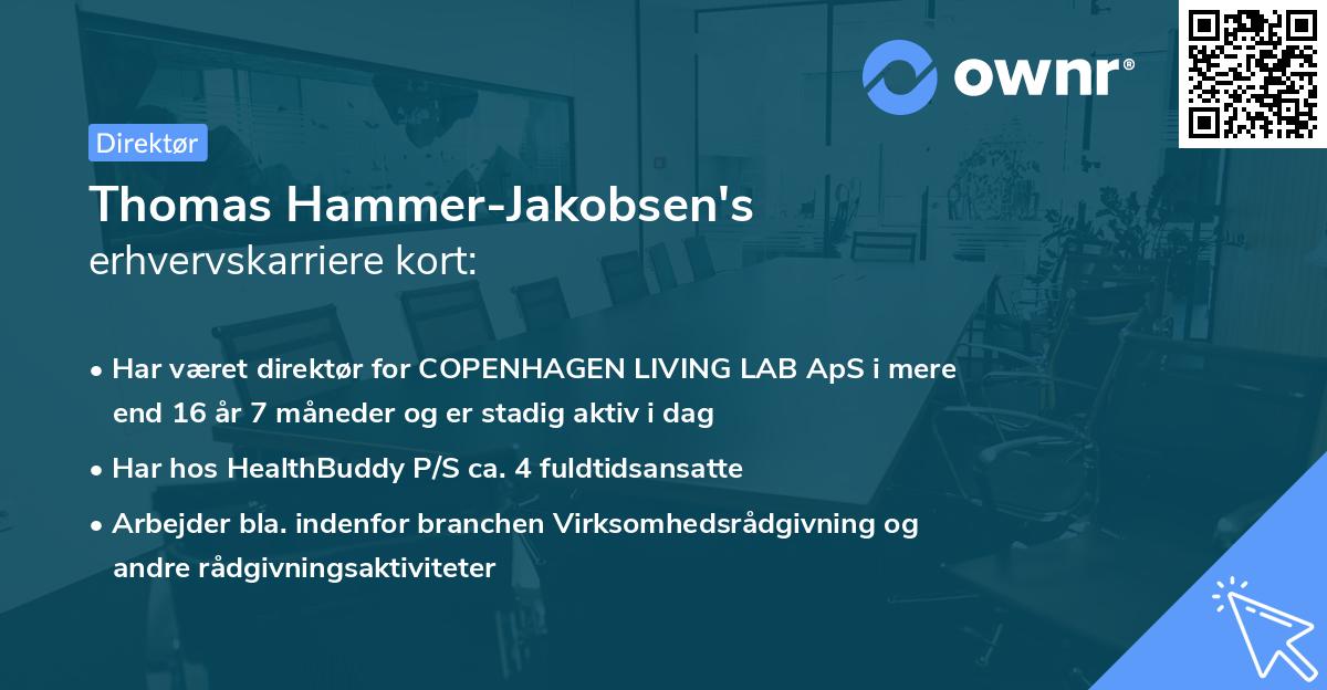 Thomas Hammer-Jakobsen's erhvervskarriere kort