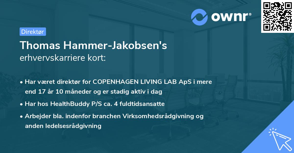 Thomas Hammer-Jakobsen's erhvervskarriere kort