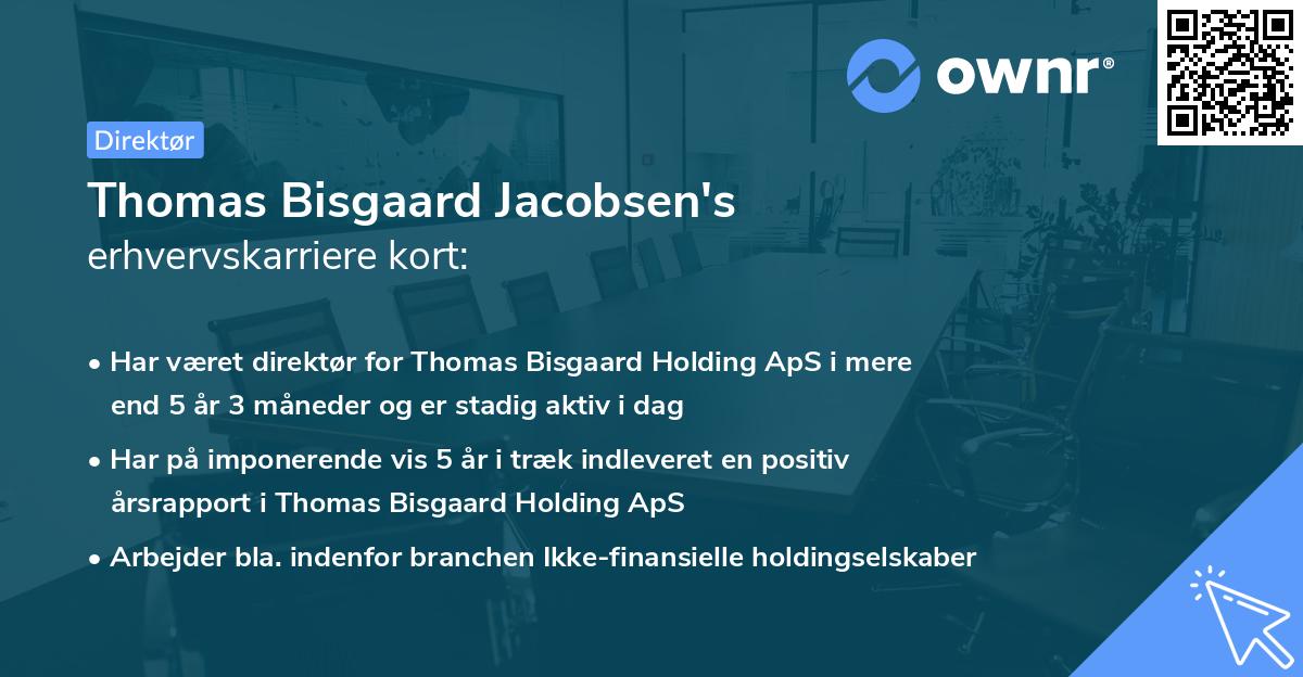 Thomas Bisgaard Jacobsen's erhvervskarriere kort