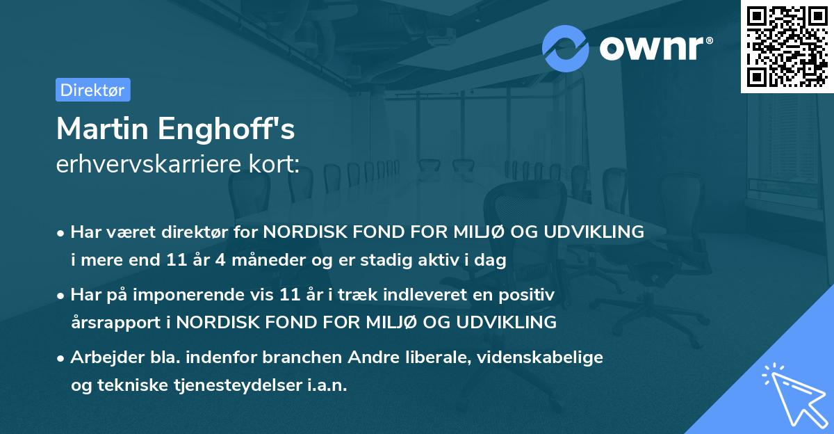 Martin Enghoff's erhvervskarriere kort