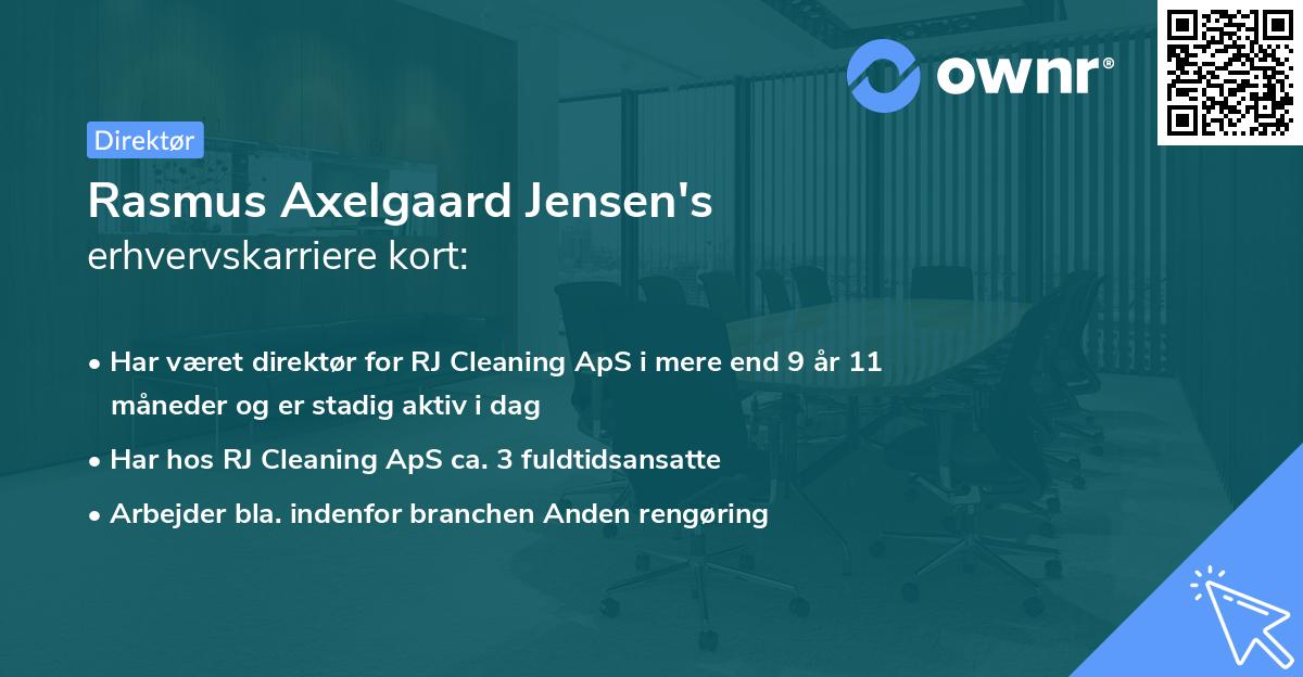 Rasmus Axelgaard Jensen's erhvervskarriere kort
