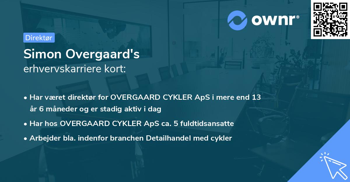 Simon Overgaard's erhvervskarriere kort