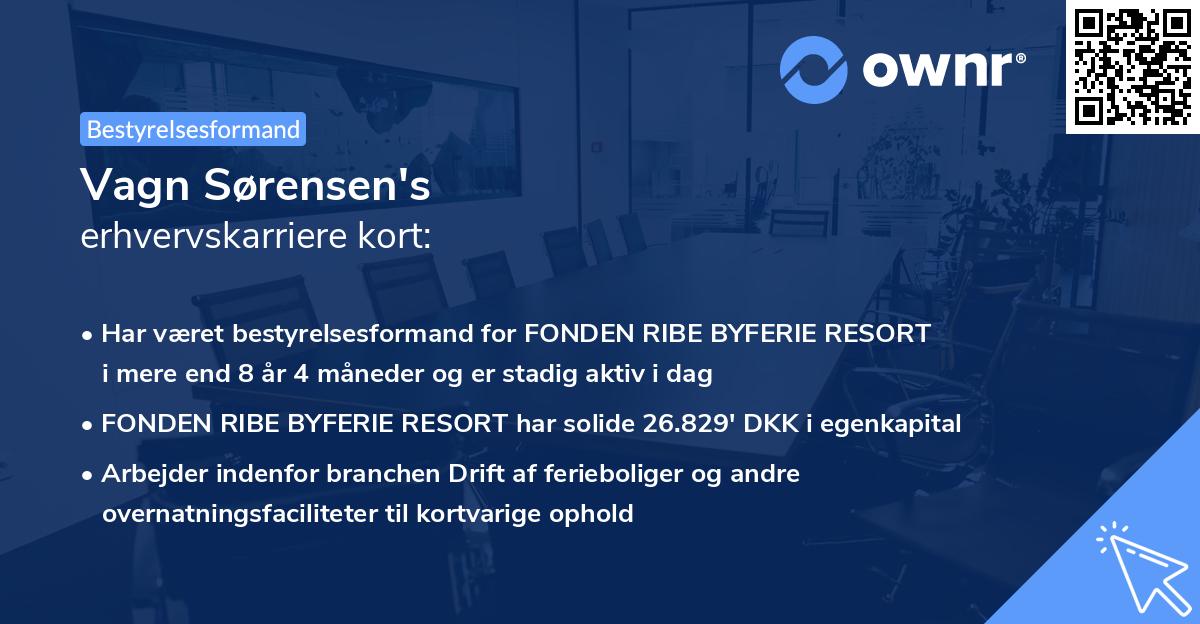Vagn Sørensen's erhvervskarriere kort