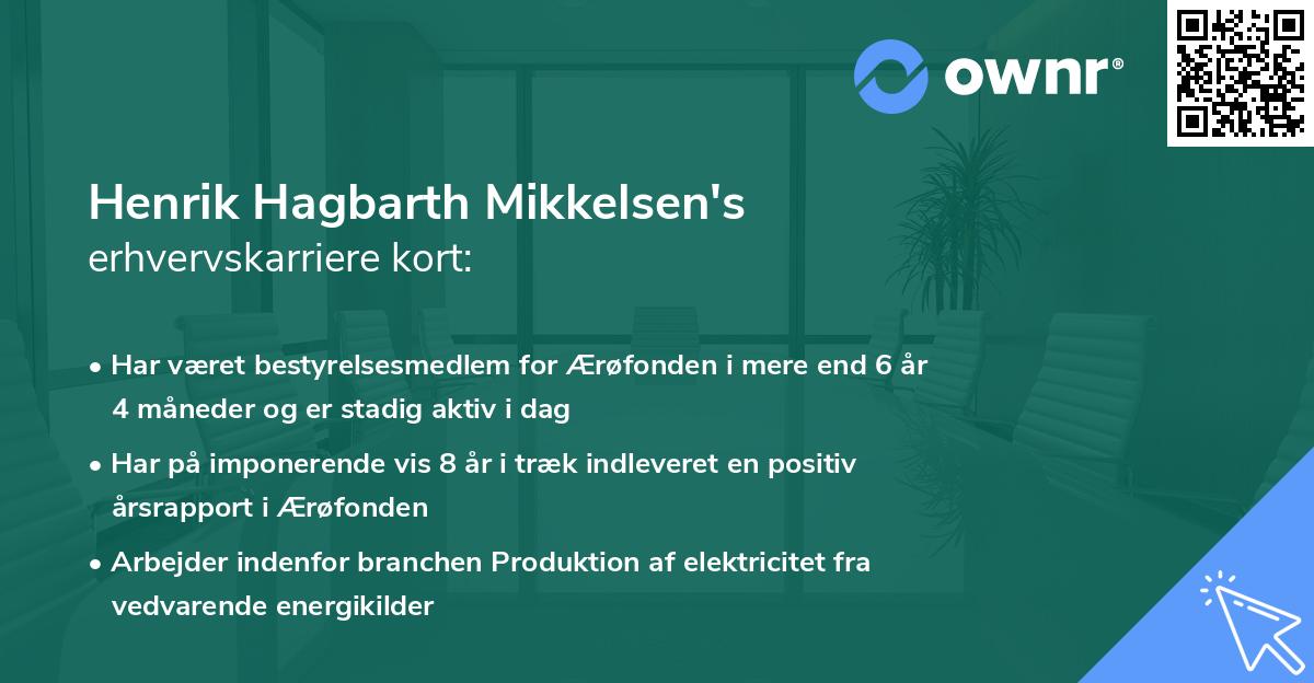Henrik Hagbarth Mikkelsen's erhvervskarriere kort