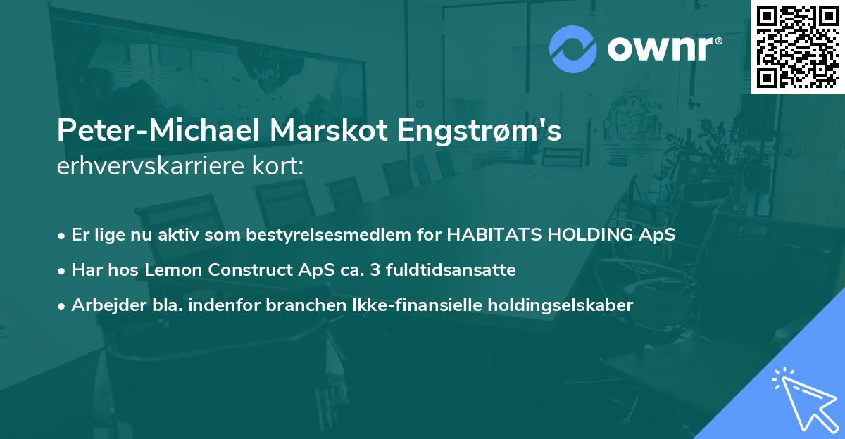 Peter-Michael Marskot Engstrøm's erhvervskarriere kort