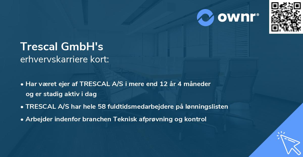 Trescal GmbH's erhvervskarriere kort