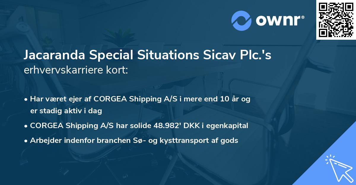 Jacaranda Special Situations Sicav Plc.'s erhvervskarriere kort