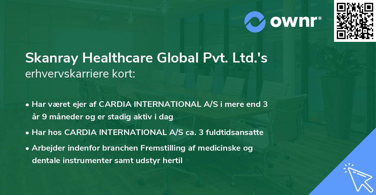 Skanray Healthcare Global Pvt. Ltd.'s erhvervskarriere kort