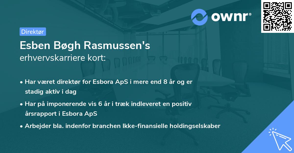 Esben Bøgh Rasmussen's erhvervskarriere kort