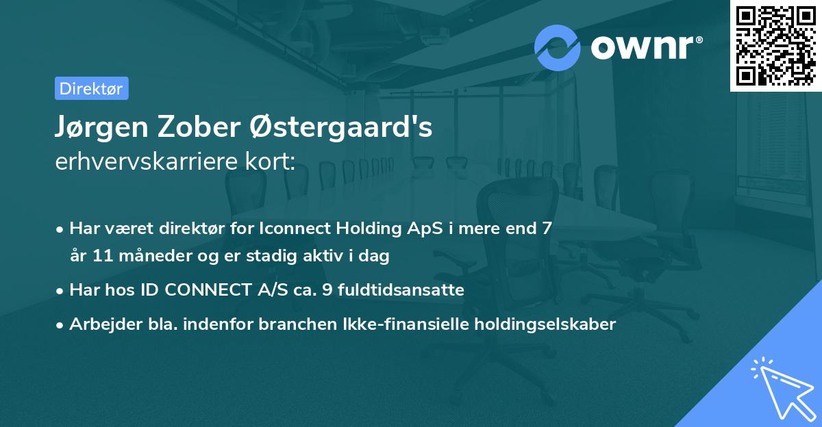 Jørgen Zober Østergaard's erhvervskarriere kort