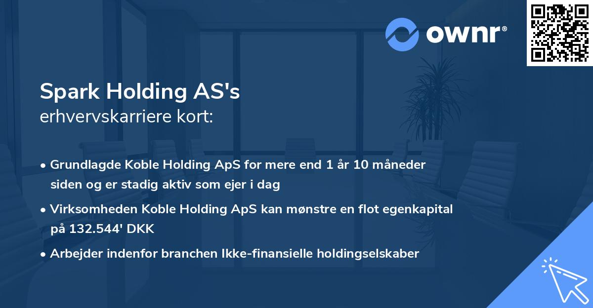 Spark Holding AS's erhvervskarriere kort