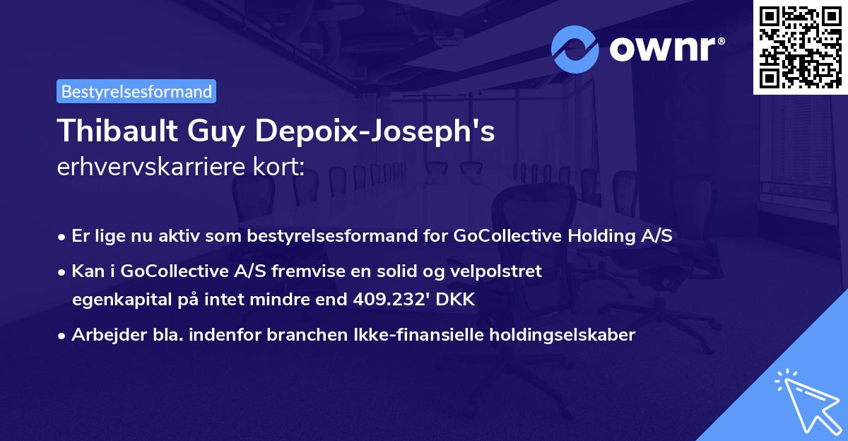 Thibault Guy Depoix-Joseph's erhvervskarriere kort