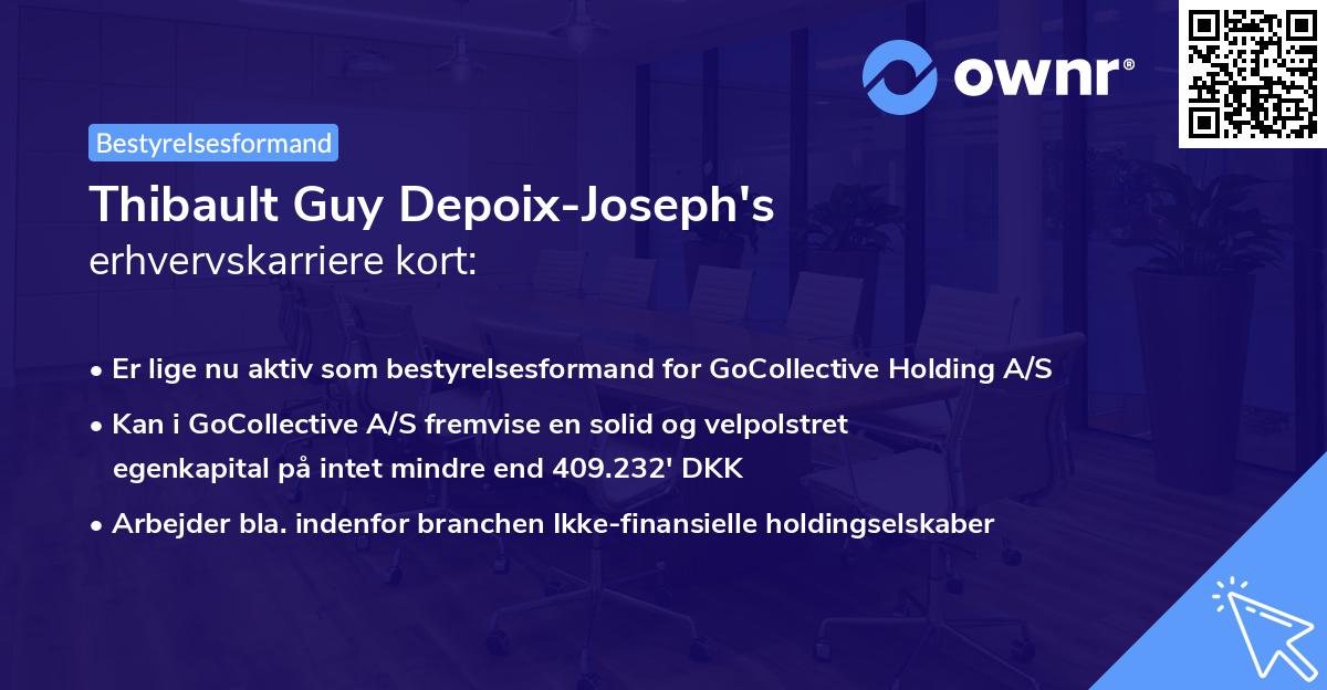 Thibault Guy Depoix-Joseph's erhvervskarriere kort