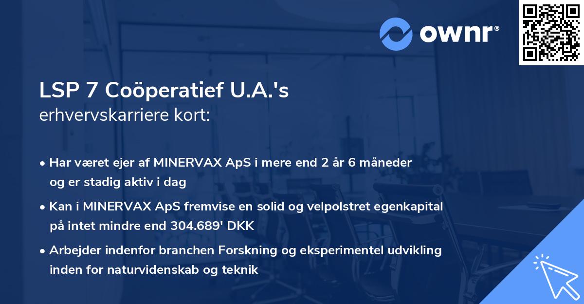 LSP 7 Coöperatief U.A.'s erhvervskarriere kort