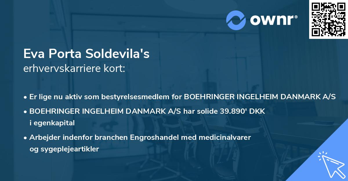 Eva Porta Soldevila's erhvervskarriere kort