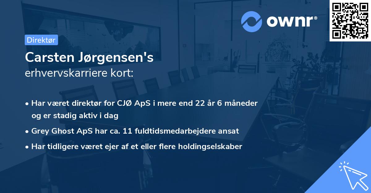 Carsten Jørgensen's erhvervskarriere kort