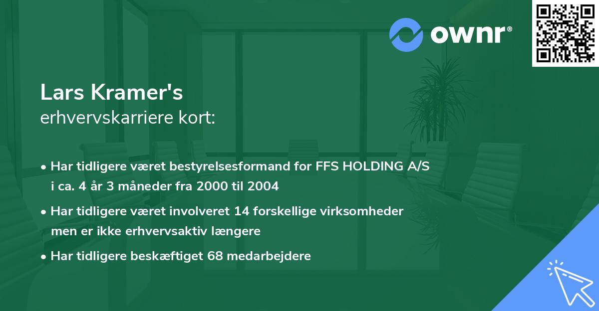 Lars Kramer's erhvervskarriere kort