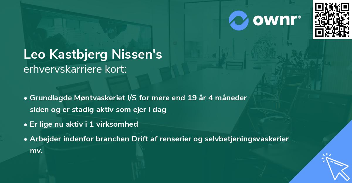 Leo Kastbjerg Nissen's erhvervskarriere kort