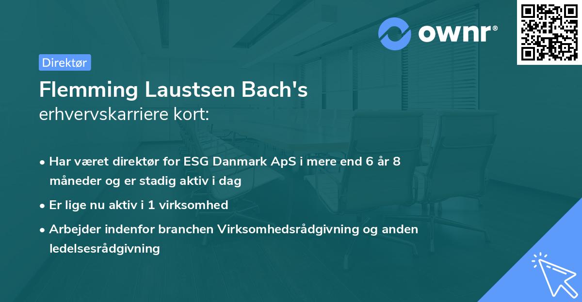 Flemming Laustsen Bach's erhvervskarriere kort