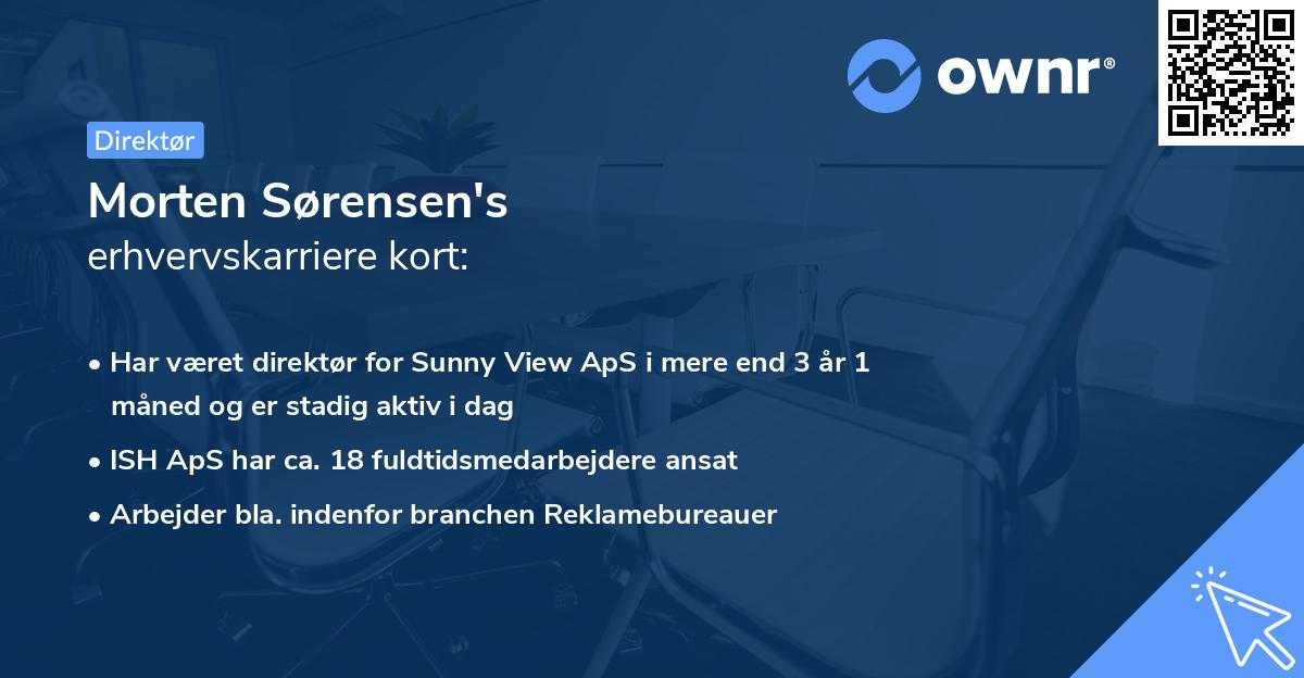 Morten Sørensen's erhvervskarriere kort