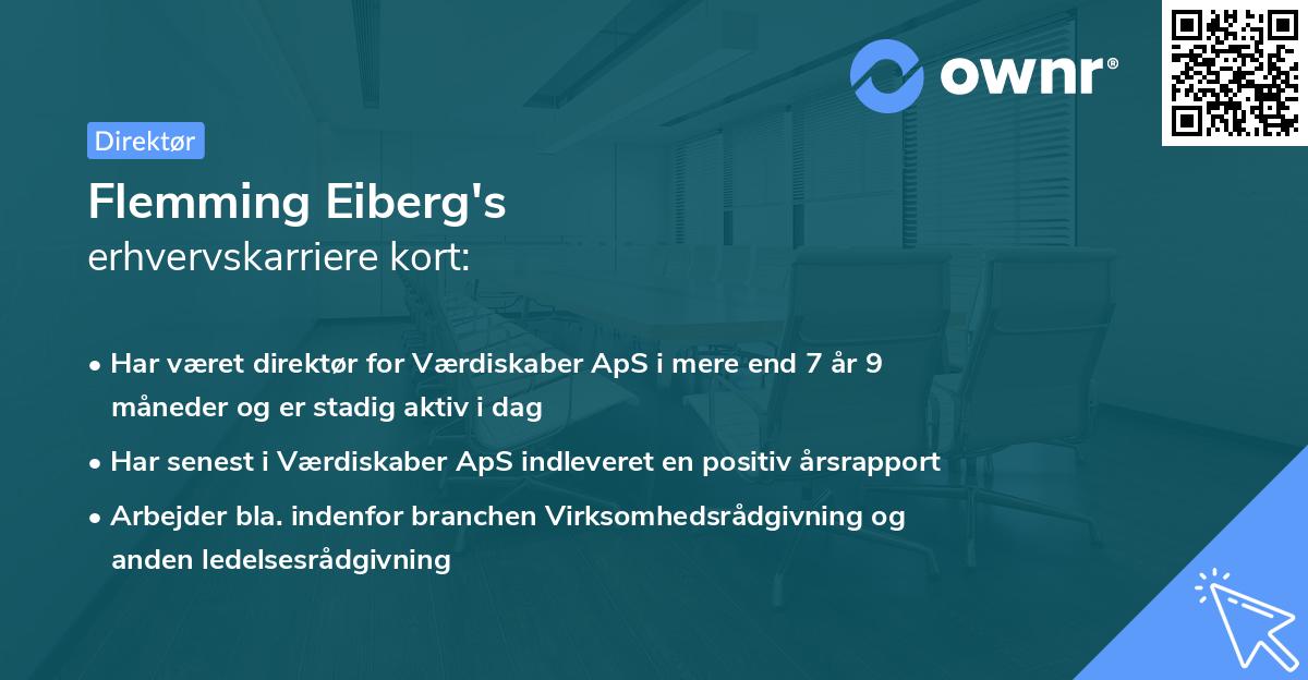 Flemming Eiberg's erhvervskarriere kort