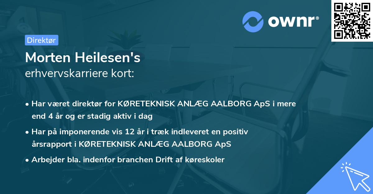 Morten Heilesen's erhvervskarriere kort