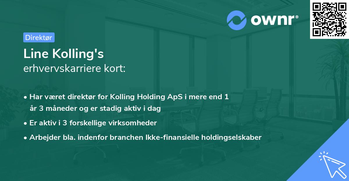 Line Kolling's erhvervskarriere kort