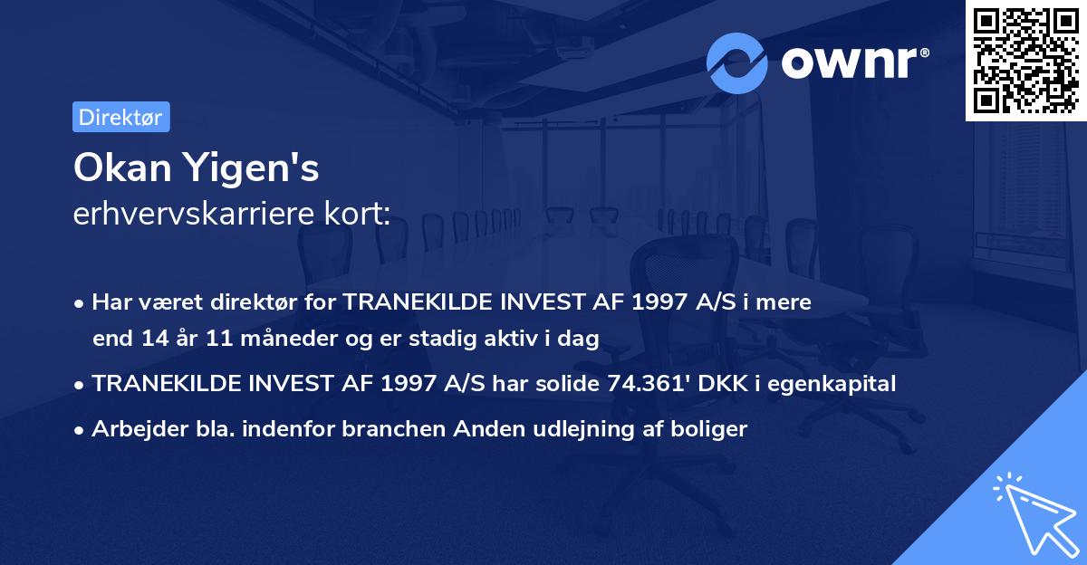 Okan Yigen's erhvervskarriere kort