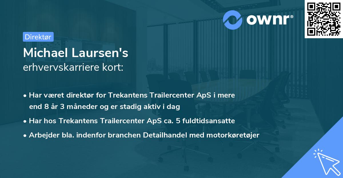 Michael Laursen's erhvervskarriere kort