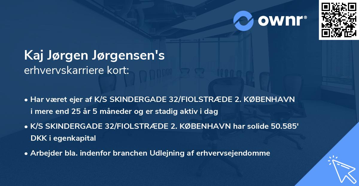 Kaj Jørgen Jørgensen's erhvervskarriere kort