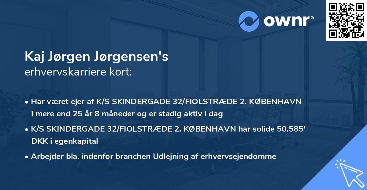 Kaj Jørgen Jørgensen's erhvervskarriere kort