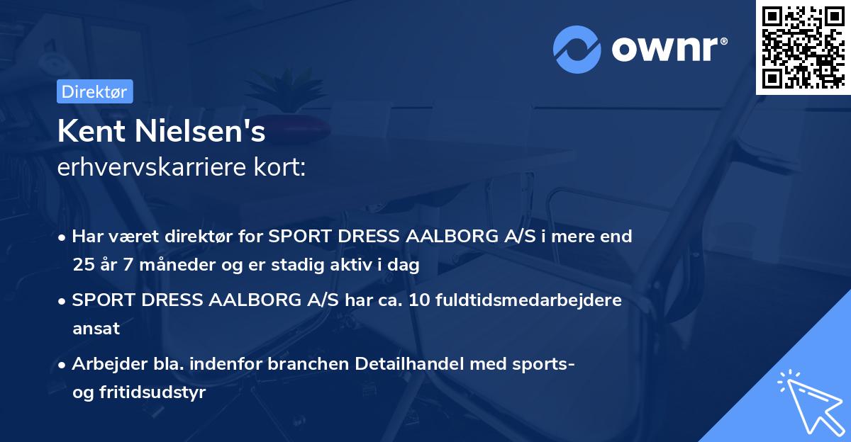 Kent Nielsen's erhvervskarriere kort