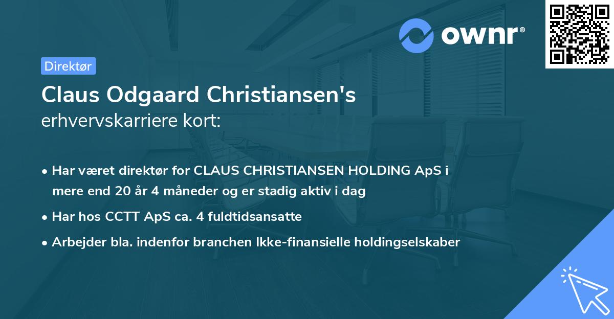 Claus Odgaard Christiansen's erhvervskarriere kort