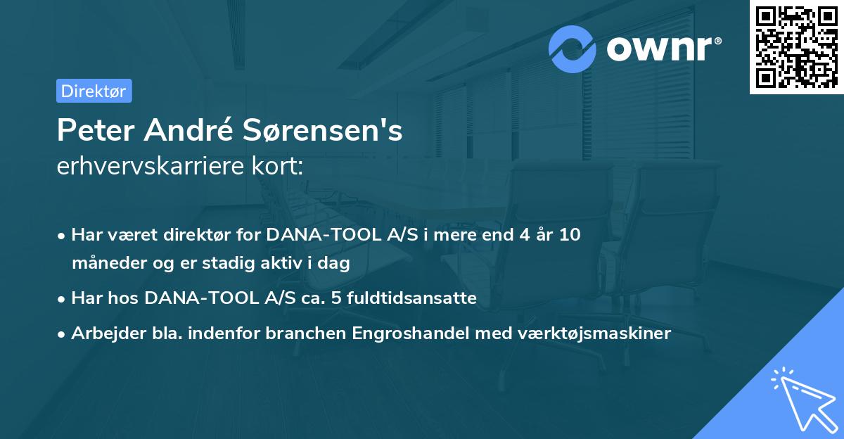 Peter André Sørensen's erhvervskarriere kort