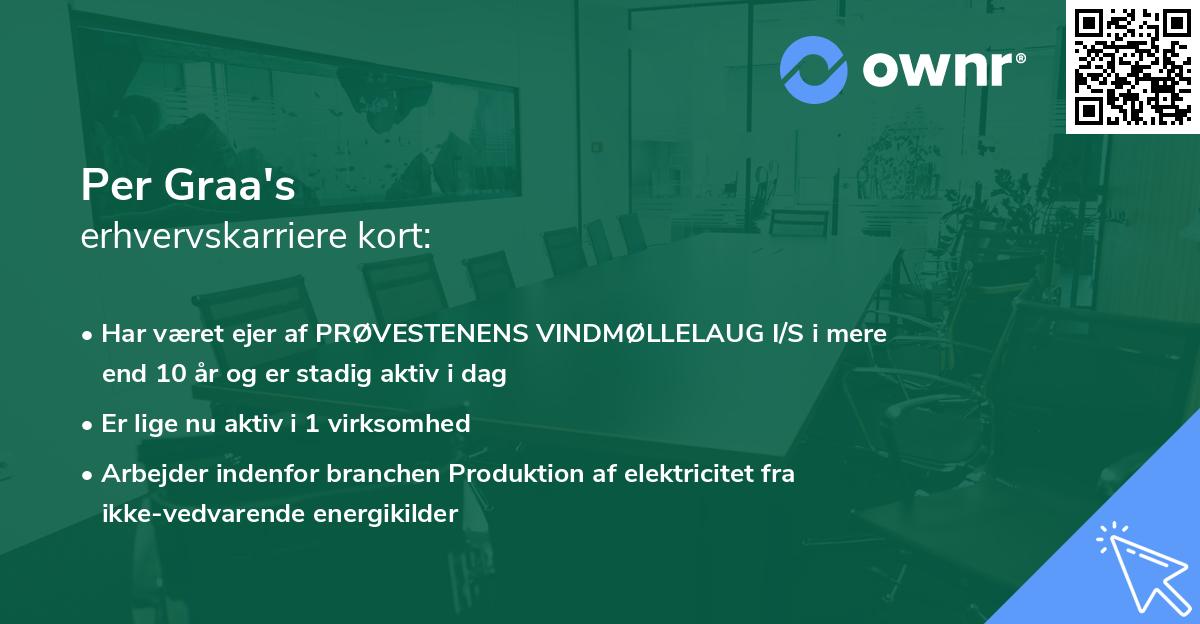 Per Graa's erhvervskarriere kort