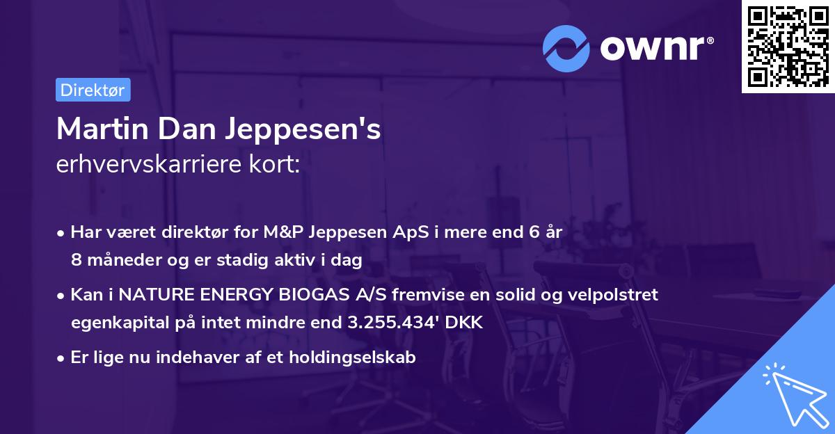 Martin Dan Jeppesen's erhvervskarriere kort