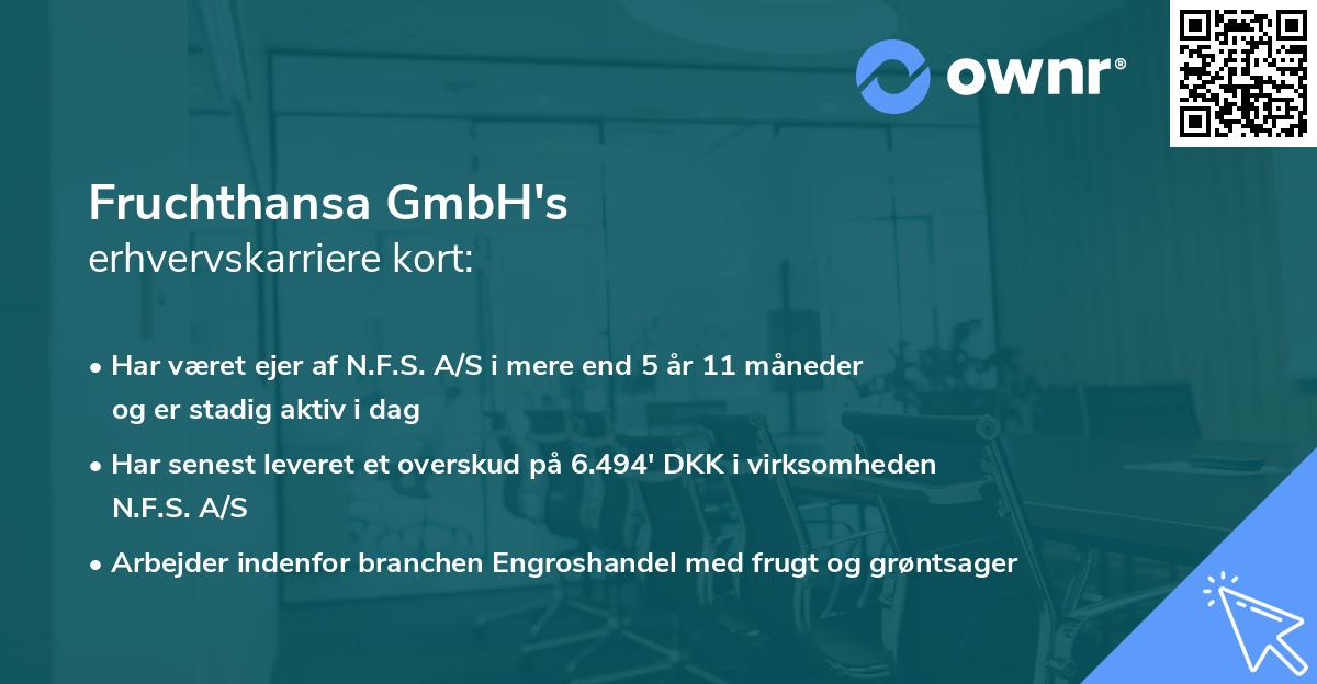 Fruchthansa GmbH's erhvervskarriere kort