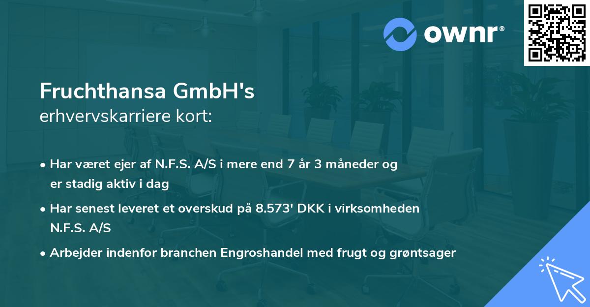 Fruchthansa GmbH's erhvervskarriere kort