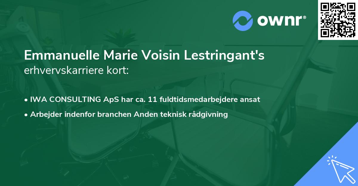 Emmanuelle Marie Voisin Lestringant's erhvervskarriere kort