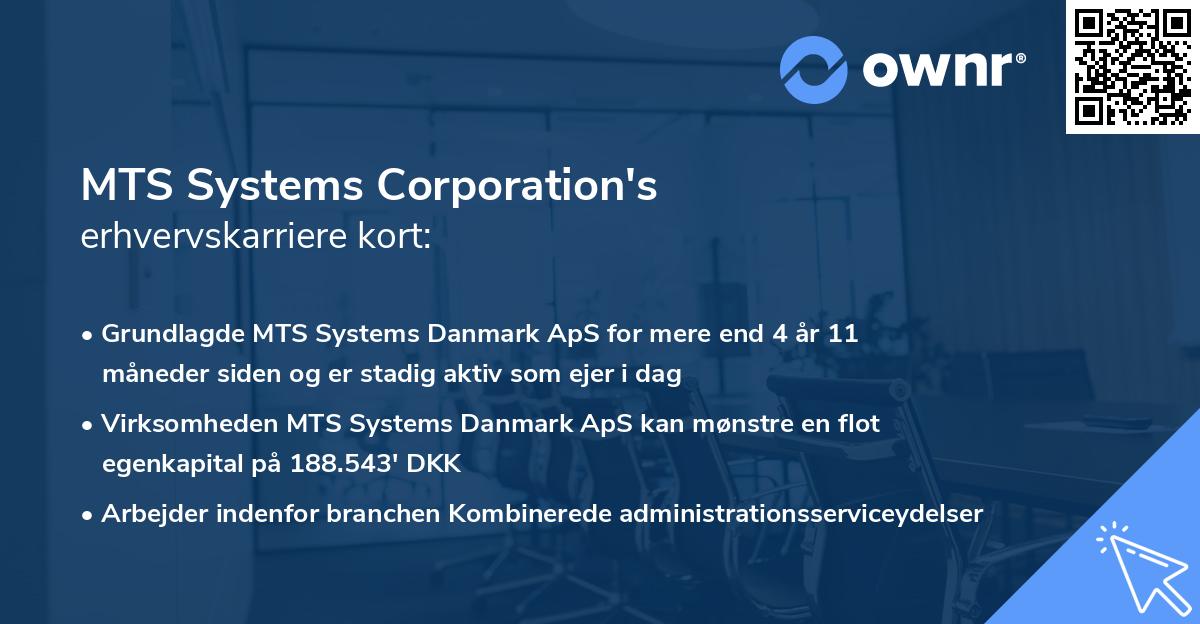 MTS Systems Corporation's erhvervskarriere kort