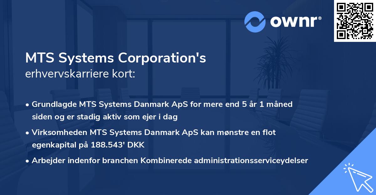 MTS Systems Corporation's erhvervskarriere kort