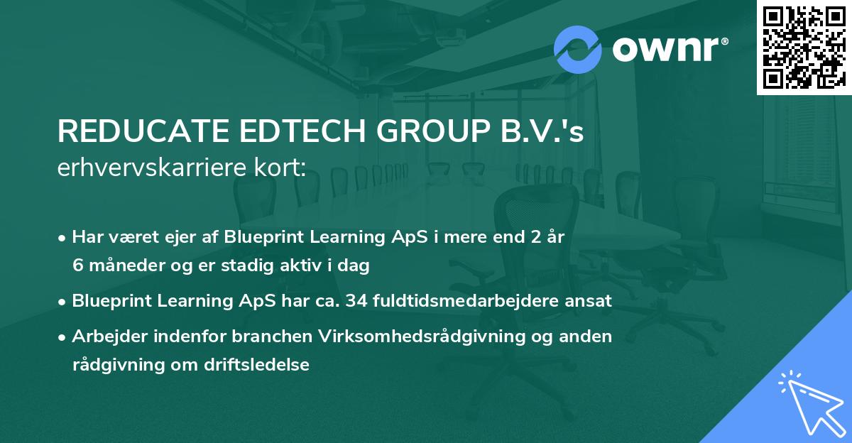 REDUCATE EDTECH GROUP B.V.'s erhvervskarriere kort