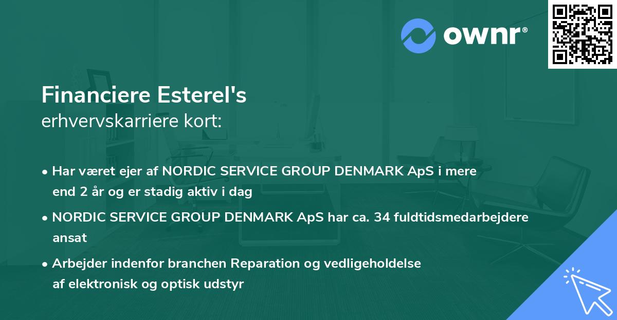 Financiere Esterel's erhvervskarriere kort