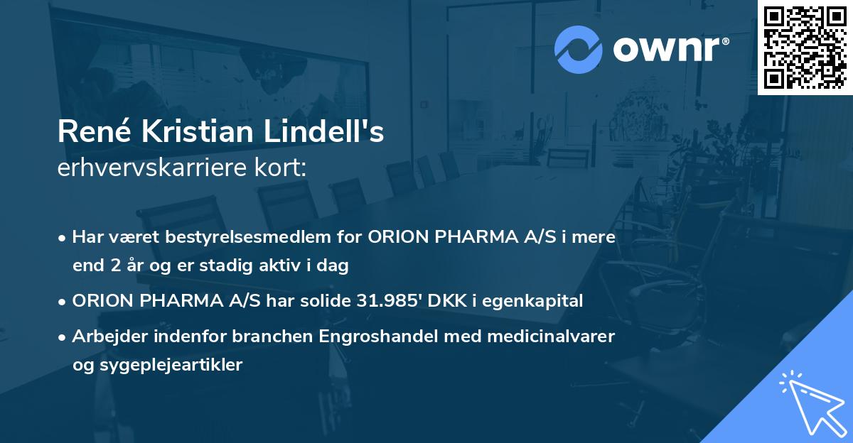 René Kristian Lindell's erhvervskarriere kort