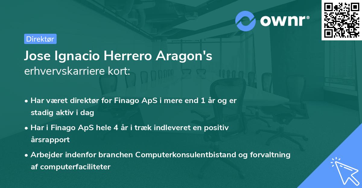 Jose Ignacio Herrero Aragon's erhvervskarriere kort