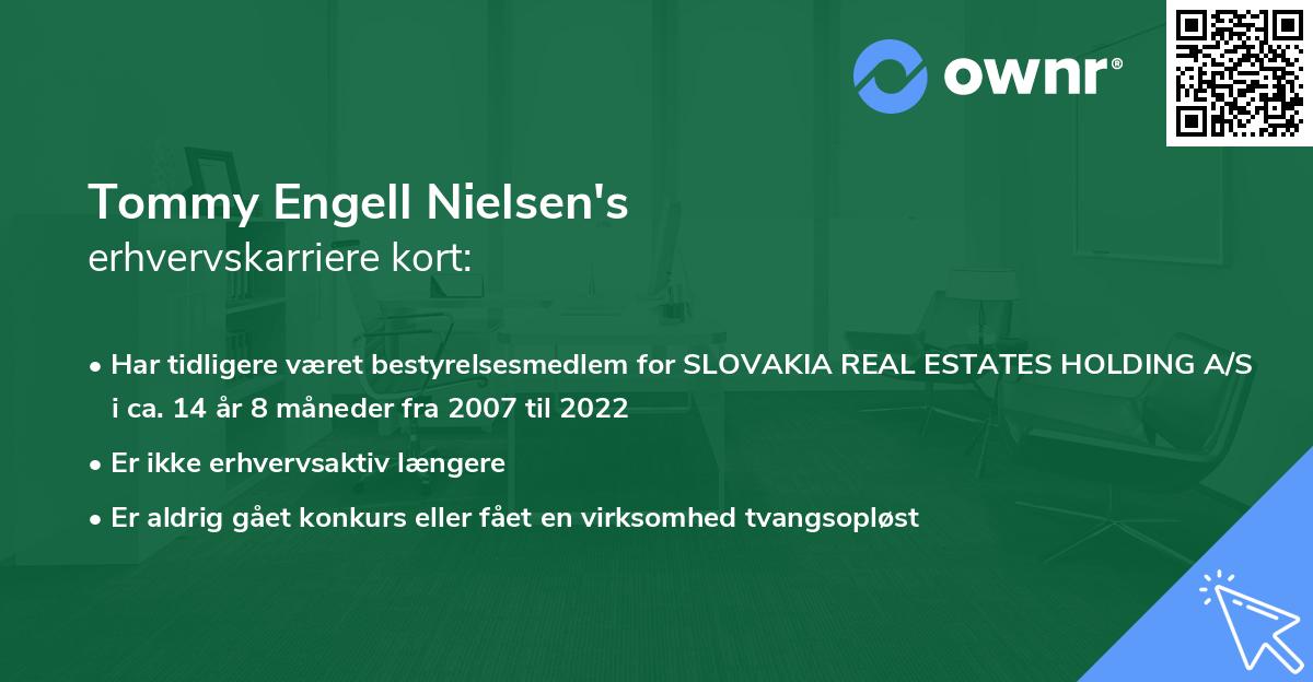 Tommy Engell Nielsen's erhvervskarriere kort