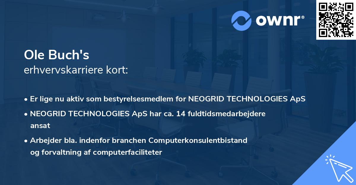 Ole Buch's erhvervskarriere kort