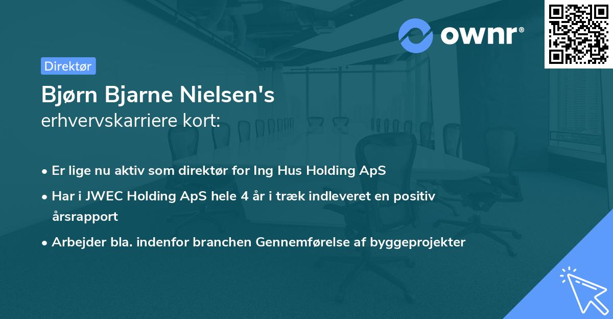 Bjørn Bjarne Nielsen's erhvervskarriere kort