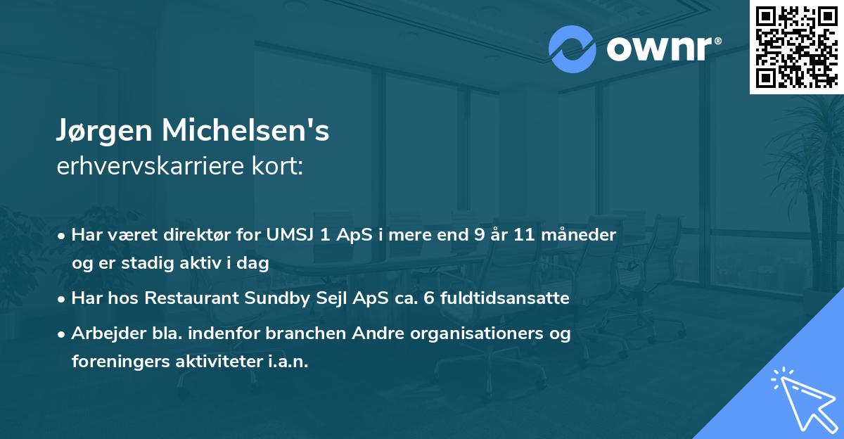 Jørgen Michelsen's erhvervskarriere kort